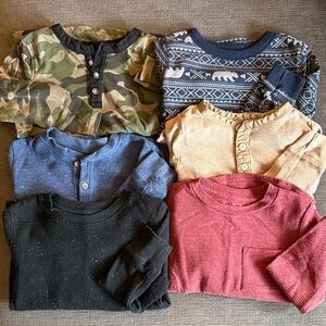 Boys 4T Long Sleeve Thermals & Henley